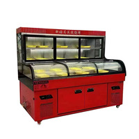 Échelle à trois températures en acier inoxydable pour restaurant commercial de 2m Commande de réfrigérateur pour barbecue Affichage ouvert à trois commandes
