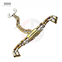 Système d'échappement SDO Performance en titane doré OEM pour Lamborghini URUS 4.0T V8 2018-2026 avec downpipes catalysés à haut débit