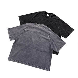 Camiseta Extra Grande de Algodón Vintage de 285 g/m², Ropa Urbana de Alta Calidad para Hombre, Favorita de los Fabricantes de Ropa con Estampado Personalizado - Product Image 3