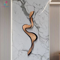 Vente chaude Oeuvre Moderne 3D Sculpté mur en bois articles décoratifs Peintures et Arts Muraux bois laser service art mur