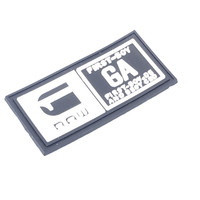 Logo en relief personnalisé Offre Spéciale, caoutchouc découpé, marque déposée en silicone souple avec étiquette en PVC