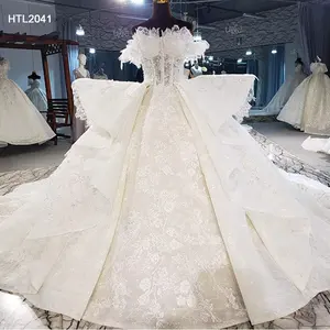 Jancember HTL2041 Gaun Pernikahan Boho Sipil Gaya Terbaru Grosir untuk Pernikahan
