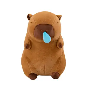 Wholesale 30/40/50Cm Cute Snot Capybara Plush Toy Sitting Ugly Capibala Doll Creative Birthday Gift For Children