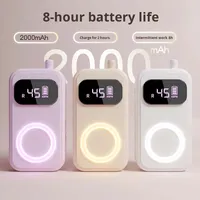 Perceuse à ongles intelligente rechargeable par USB 45000 tr/min, dissolvant créatif pour vernis à ongles avec lumière respiratoire, polisseuse pour lime à ongles