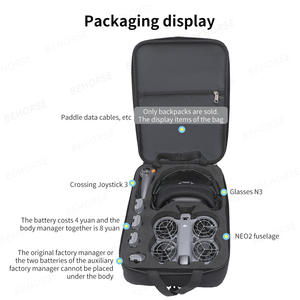 حقيبة ظهر للسفر نيو 2 موشن فلاي مور كومبو، حقيبة حمل صلبة، حقيبة ممتصة للصدمات لملحقات طائرة دي جي آي نيو 2 بدون طيار - Product Image 3