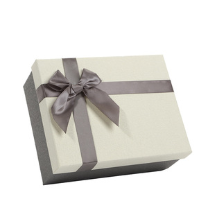 Boîtes cadeaux de style européen avec couvercle à nœud, en papier rigide coloré, emballage spécial, boîte cadeau 25x20x10cm, design personnalisable - Product Image 4