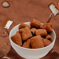 Op maat gemaakte mini-suikergoedjes van katoensuiker, sinaasappelsmaak, knapperig, met melkchocolade en jamvulling, marshmallow.