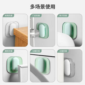 Protector de silicona para manija de puerta, pegatina anticolisión engrosada para seguridad en el hogar, paquete de 3 - Product Image 2