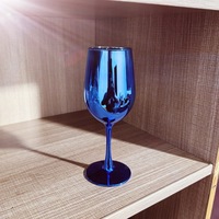 Verre à vin à long pied en verre transparent de luxe avec logo personnalisé - Écologique et recyclable 0,35 L Style américain