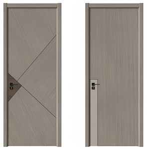 Customizable Modern Minimalist Interior Wooden <strong>Doors</strong> Solid Wood HDF PVC with Frame for Factory and House Rooms - Product Image 3