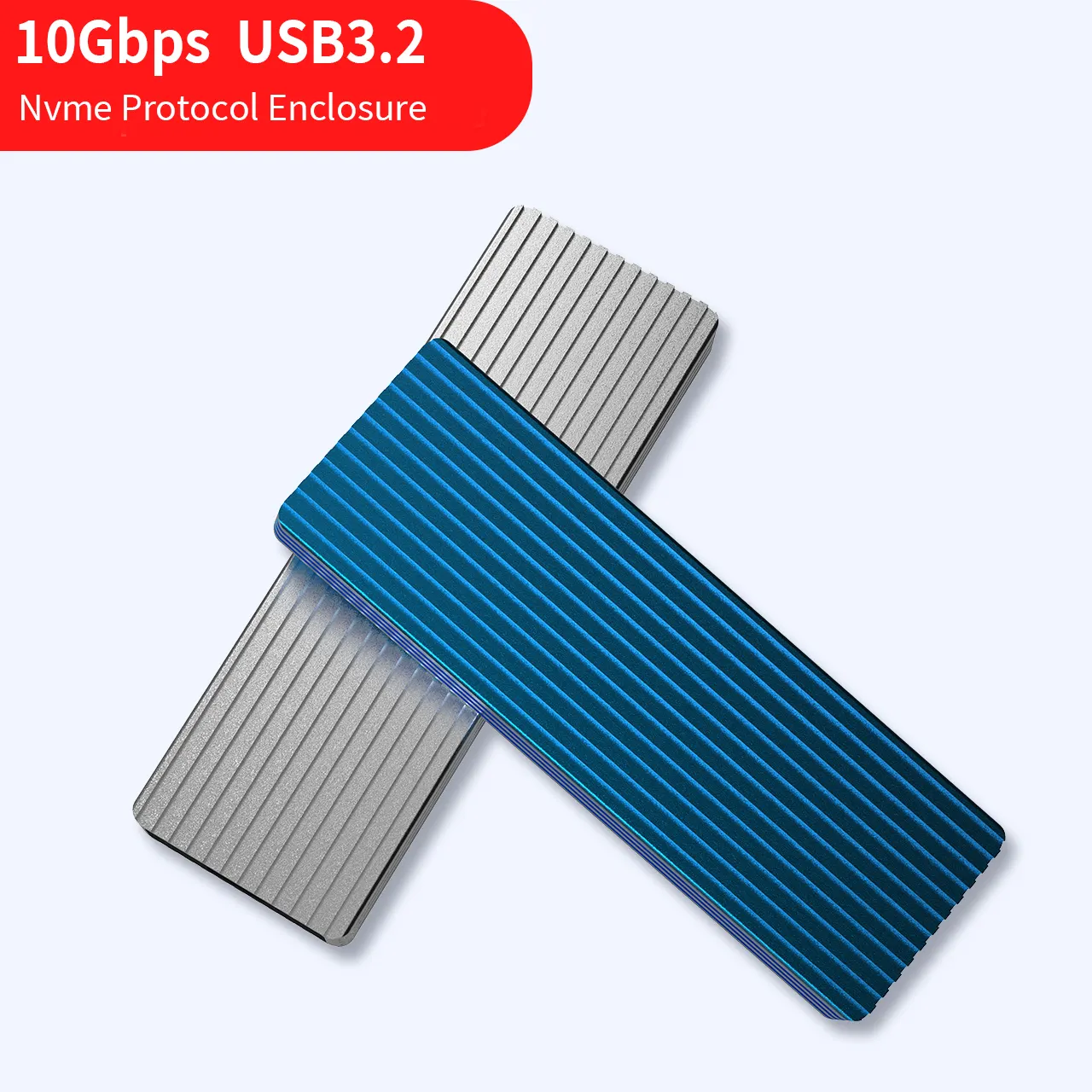 10Gbps M.2 Dual Protocol SSD SATA NVME USB3.0 USB 3.1 Gen 2 Hard Drive Disk Case Aluminum ssd Enclosure