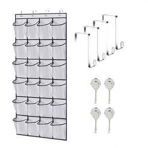 Wall Mounted Hanging Shoe Closet Organizer Storage <b>Bags</b> Large Visible Mesh Pockets Organizer Storage - Product Image 1