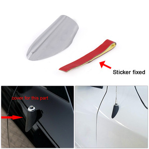 Cache-antenne de voiture CRASTP en métal argenté, style balle, découpe sur mesure, installation universelle - Product Image 3