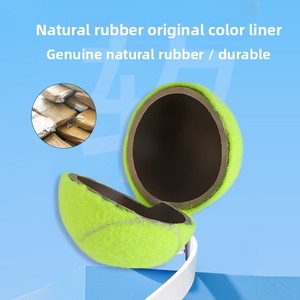 Balle d'entraînement sonore en gel de silicone élastique pour chien, résistante aux morsures, pour le nettoyage des dents, jouet de mastication et d'amusement de petite taille - Product Image 4