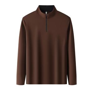 PERRY BURRY 2026 – Nouveaux sweats décontractés en molleton Spandex/Polyester pour homme, col montant, haute élasticité, couleur unie - Product Image 6