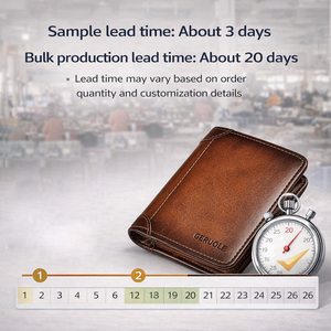 Portafoglio di Lusso in Pelle a Grana Piena con RFID, Porta Carte Personalizzato con Logo del Marchio, Portafoglio Sottile Multifunzione per Uomo - Product Image 4