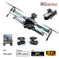 Haute qualité Rg101 Pro Drone professionnel grand 8k deux axes Gimble Gps Laser évitement d'obstacles quadrirotor Rc Drone contrôleur Fpv
