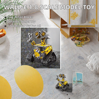Ensemble de blocs de construction en plastique à l'échelle 1:8 Wall-E, jouet éducatif de construction pour enfants (unisexe) - Modèle moderne à construire soi-même