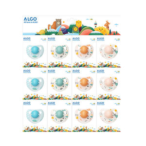 Paquete de 12 piezas al por mayor, precio <span class=keywords><strong>barato</strong></span>, <span class=keywords><strong>personalizado</strong></span>, sin BPA, chupete de grado alimenticio, chupete de silicona PP para bebé - Product Image 1