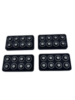 Panneau de commande tactile étanche à 6 zones 12V/24V 60A |   Barre lumineuse pour treuil |   Momentané/Impulsion/SOS |   Découpe de caoutchouc EPDM de la marque United