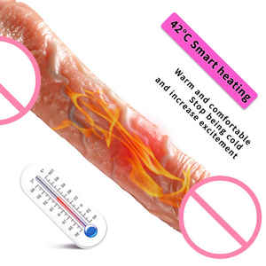 Hete Verkoop Medische Vloeibare Siliconen Dildo Vrouwelijke Sekspartner Toepassing Controle Thuis Seksspeeltjes Dildo Vibrator - Product Image 3