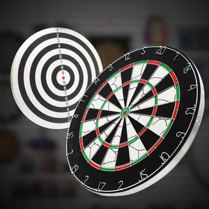 Chuyên nghiệp unbeatable tròn 18 inch hai mặt đàn phi tiêu với 6 phi tiêu thể thao mục tiêu Dartboard trò chơi sắt số - Product Image 5