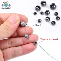 Nouveaux poids de pêche OEM 0,5g - 5g en gros, plombs fendus, billes de plomb rondes, plombs de pêche en stock