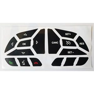 Pegatinas impermeables de Pvc para botones del volante, para Dodge 2016 2022, 7,5x16cm, YH25090201 - Product Image 3