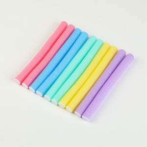 Rizadores de pelo de algodón perlado multicolor DIY, rizador de esponja EVA, herramienta para rizar el cabello de algodón perlado - Product Image 1