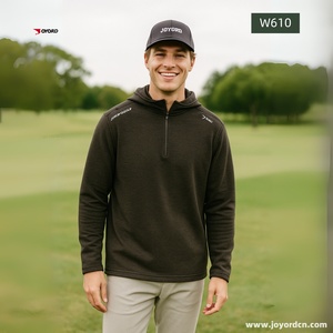 Custom 88% Polyester 12% Spandex 190 Gsm Sporty Golf Q-zip Hoodies Casual Lightweight UPF 50+ Golf <strong>Jumper</strong> Quarter Zip for Sport - Product Image 1