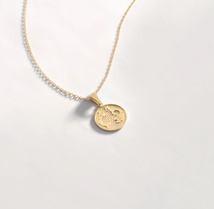 Collar con colgante de monedas del horóscopo personalizado, Gargantilla con signo de nacimiento de astrología, chapado en oro, joyería impermeable, 12 Uds. - Product Image 5