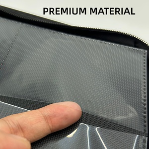 Album Fotografico Personalizzato in PU <span class=keywords><strong>con</strong></span> Supporto a Cavalletto, Raccoglitore a 4 Tasche per Carte Collezionabili, Album Porta Biglietti da Visita <span class=keywords><strong>con</strong></span> <span class=keywords><strong>Cerniera</strong></span> - Product Image 3