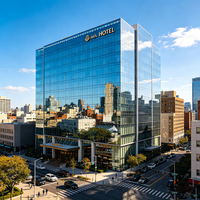 Mur-rideau en verre architectural sur mesure pour projet, façade en aluminium monobloc résistante aux intempéries