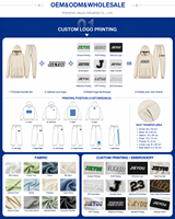 Fabricant de vêtements de sport OEM : personnalisation complète, marque privée, ensemble survêtement homme (hoodie et pantalon de jogging)