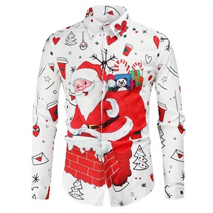 Blazer personnalisé pour homme à manches longues en polyester, imprimé numérique 3D motif animal, séchage rapide, imprimé Père Noël pour l'été et les fêtes - Product Image 2
