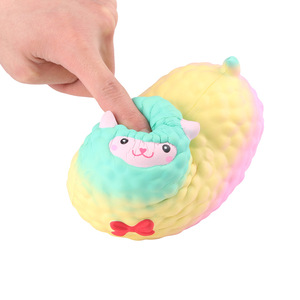 Cute Sheep <b>Squishy</b> Toy Soft Slow Rebound Plastic Promotional Gift For Kids And Adults With Custom Logo Printing - Product Image 5