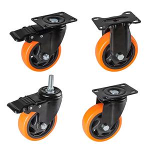 चीन आपूर्तिकर्ता मध्यम pvc कैस्टर पहियों औद्योगिक कैस्टर पहियों औद्योगिक कैस्टर 1.5/2/3/4/5 इंच फिक्सवेल पु कैस्टर व्हील - Product Image 2
