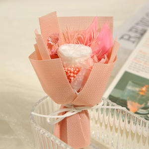 Ramo de Flores Eternas de Rosa y Clavel, Regalo para el Día <span class=keywords><strong>del</strong></span> Maestro, Decoración para Ventilación de Coche, Venta al por Mayor de Regalos Novedosos de Fábrica - Product Image 4