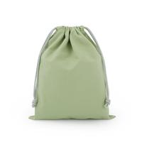 Pochette en coton écologique personnalisée avec logo imprimé, sac en toile de coton calicot avec cordon de serrage double
