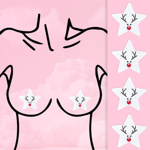 Toppa con <span class=keywords><strong>capezzolo</strong></span> di natale petali del seno da donna 100% poliestere traspirante stile europeo americano trans-Border <span class=keywords><strong>Areola</strong></span> - Product Image 2