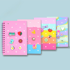 Bán Buôn DIY Lỗ Silicone Phim Hoạt Hình Lá Lỏng Máy Tính Xách Tay Sinh Viên Văn Phòng Phẩm Đầy Màu Sắc Máy Tính Xách Tay - Product Image 1