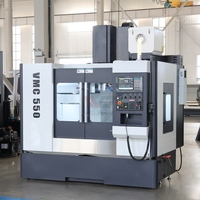 Centre d'usinage vertical VMC550 de haute précision certifié CE ISO9001, système Fanuc, machine de fraisage CNC pour métaux