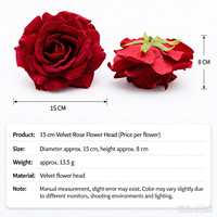 Fleur artificielle en forme de rose rouge pour chaussures, décoration personnalisée pour fêtes de Noël, sandales à talons hauts pour soirées de fin d'année, service personnalisé