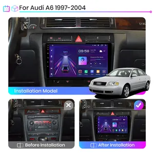 Junsun V1 רכב רדיו אנדרואיד 10 קול שליטה CarPlay לאאודי A6 C5 1997 - 2004 S6 RS6 רכב DVD נגן רכב רדיו אודיו