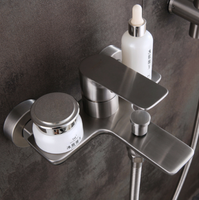 Robinet de salle de bains à poignée unique, articles hygiéniques de lavabo modernes baignoire sur pied, 20025