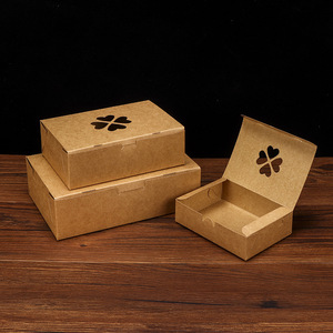 Fast delivery In stock kraft paper salad lunch box paper takeaway food fried chicken takeaway box
