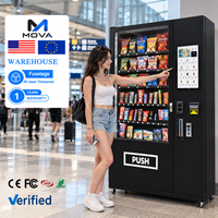 Distributeur automatique entièrement automatique avec écran LCD, refroidissement par compresseur pour aliments, collations, boissons, équipement de vente au détail intelligent avec caméra intégrée