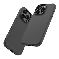 Coque de téléphone portable en silicone liquide coloré, toucher doux, TPU, pour iPhone 16 17 18