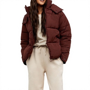 Women's Winter Warm Cotton Filled <b>Quilted</b> Bomber Jacket New Fashion Trendy Custom Design for Outdoor XL Size with Custom Logo - Product Image 1