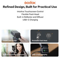 Flash d'appareil photo Godox IT32 avec déclencheur intégré TTL HSS, écran tactile, kit sans fil, conversion rapide magnétique, USB-C